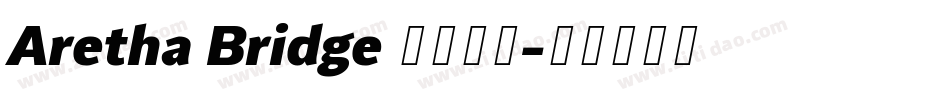 Aretha Bridge 字体下载字体转换